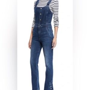 Paige Classic Women's Indigo Denim Overalls